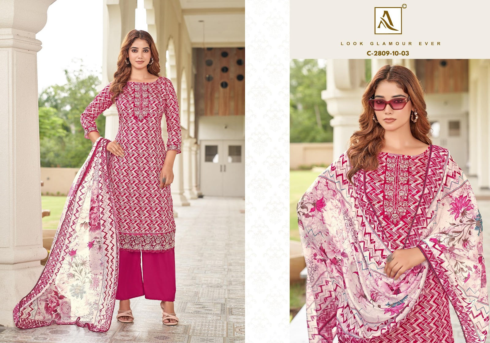 New Colours Super Queen Edition 6 Alok Zam Karachi Salwar Suits Wholesale