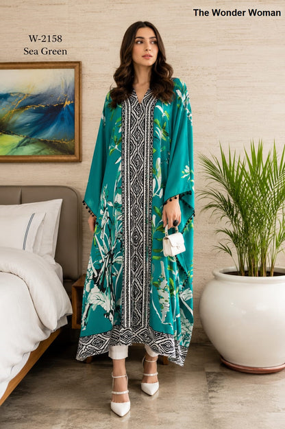 New Colours W 2158 The Wonder Woman Imported Kaftans Wholesaler