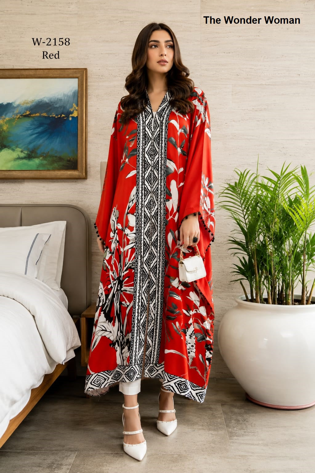 New Colours W 2158 The Wonder Woman Imported Kaftans Wholesaler