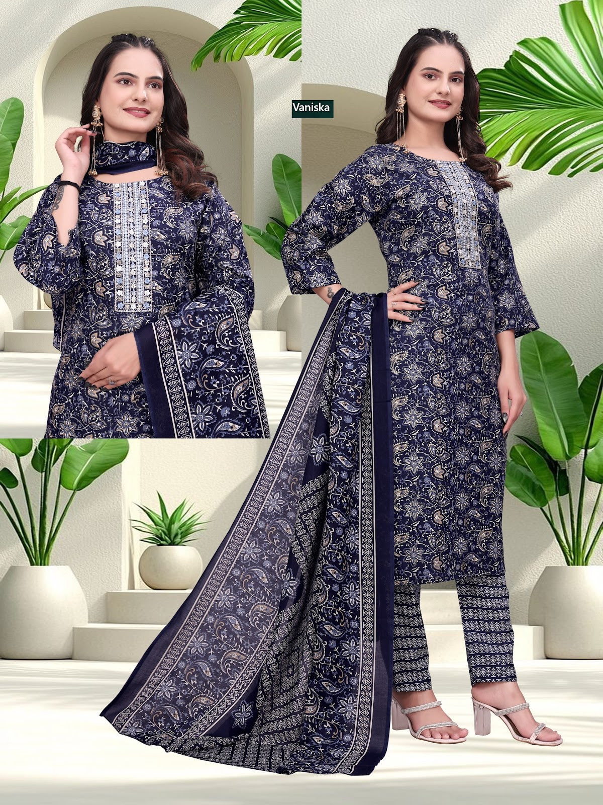 New Combo Vaniska Capsule Readymade Pant Style Suits Wholesaler