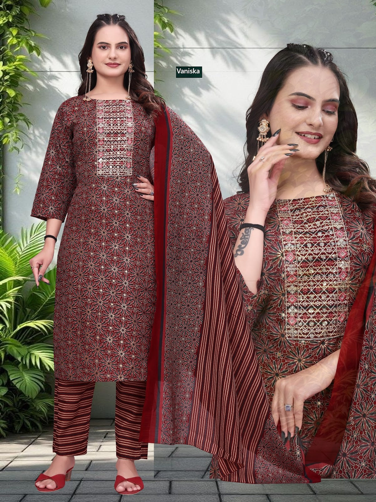 New Combo Vaniska Capsule Readymade Pant Style Suits Wholesaler