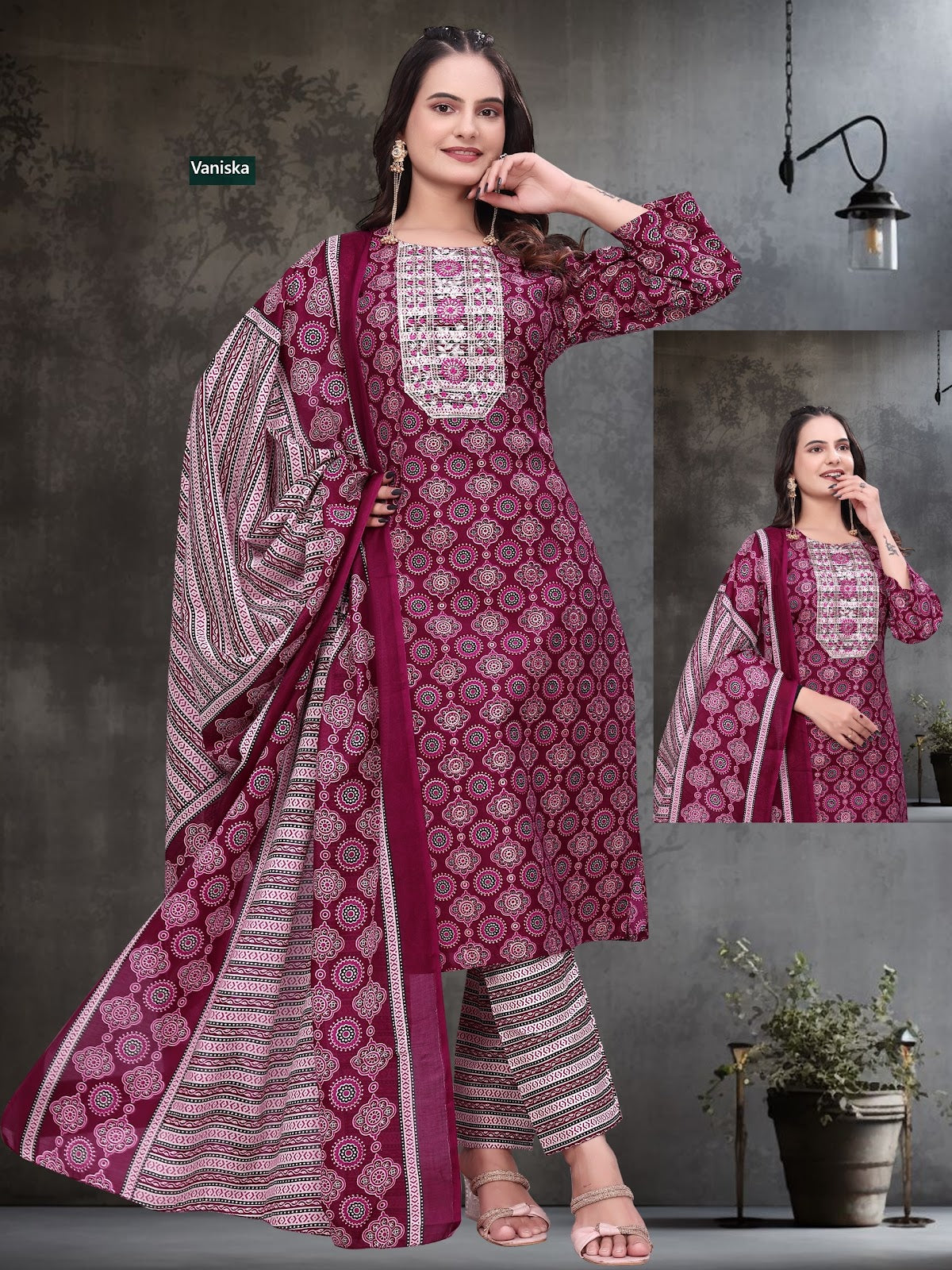 New Combo Vaniska Capsule Readymade Pant Style Suits Wholesaler