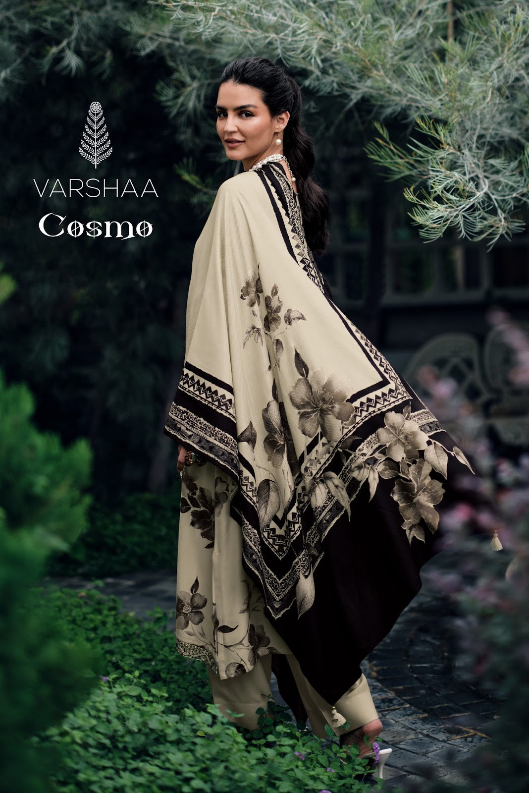 New Cosmo Varshaa Cotton Linen Pant Style Suits Wholesaler Gujarat