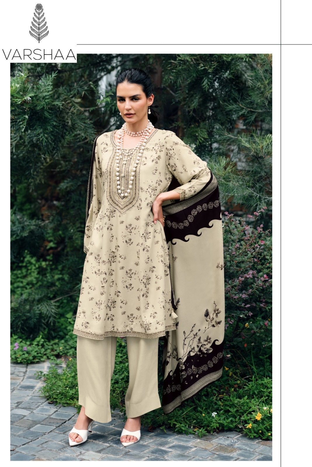New Cosmo Varshaa Cotton Linen Pant Style Suits Wholesaler Gujarat