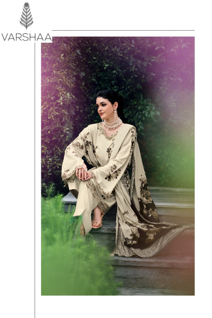 New Cosmo Varshaa Cotton Linen Pant Style Suits Wholesaler Gujarat