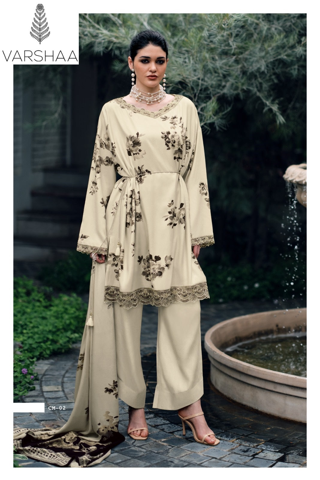 New Cosmo Varshaa Cotton Linen Pant Style Suits Wholesaler Gujarat