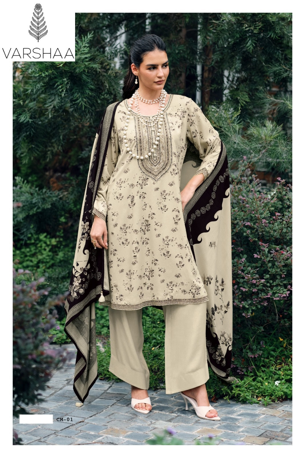 New Cosmo Varshaa Cotton Linen Pant Style Suits Wholesaler Gujarat