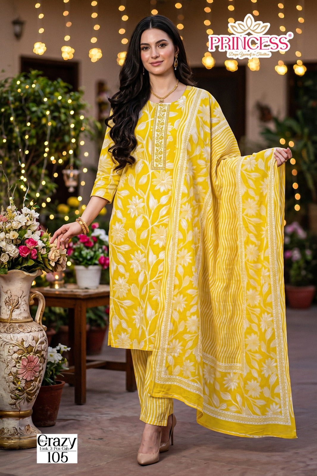 New Crazy Princess Creation Readymade Cotton Pant Suits Wholesale Price