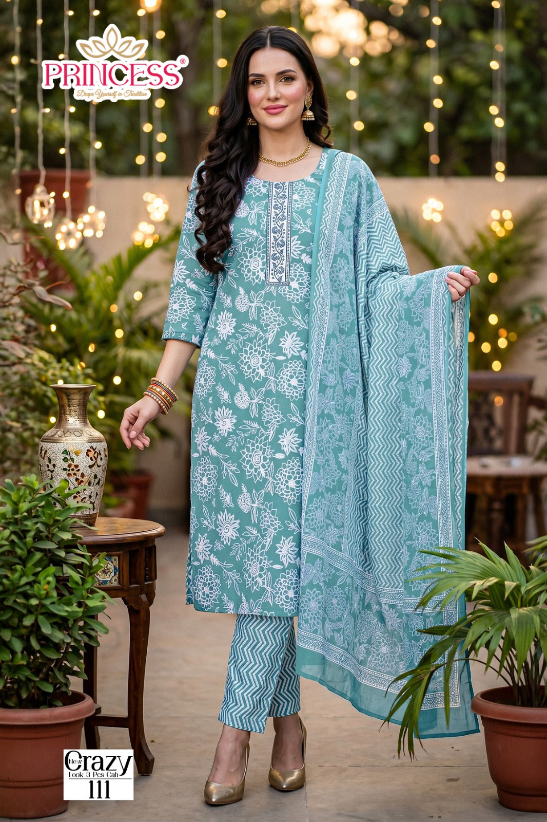 New Crazy Princess Creation Readymade Cotton Pant Suits Wholesale Price