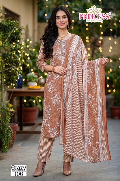 New Crazy Princess Creation Readymade Cotton Pant Suits Wholesale Price