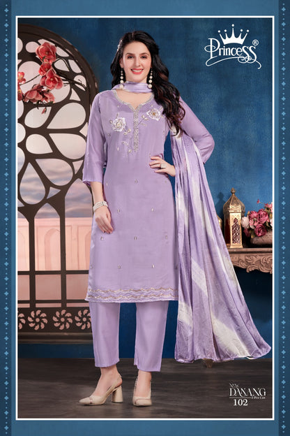 New Danang Princess Creation Roman Readymade Pant Style Suits Manufacturer Ahmedabad