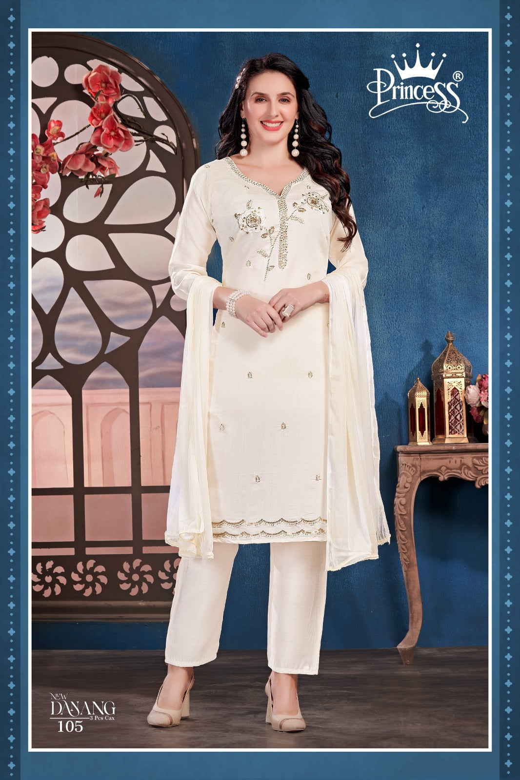 New Danang Princess Creation Roman Readymade Pant Style Suits Manufacturer Ahmedabad