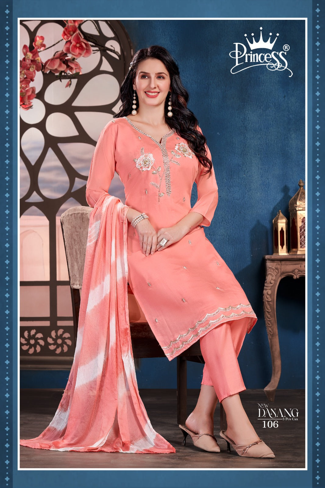 New Danang Princess Creation Roman Readymade Pant Style Suits Manufacturer Ahmedabad