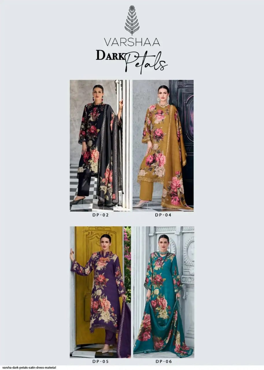 New Dark Petals Varshaa Viscose Pashmina Suits Supplier Gujarat