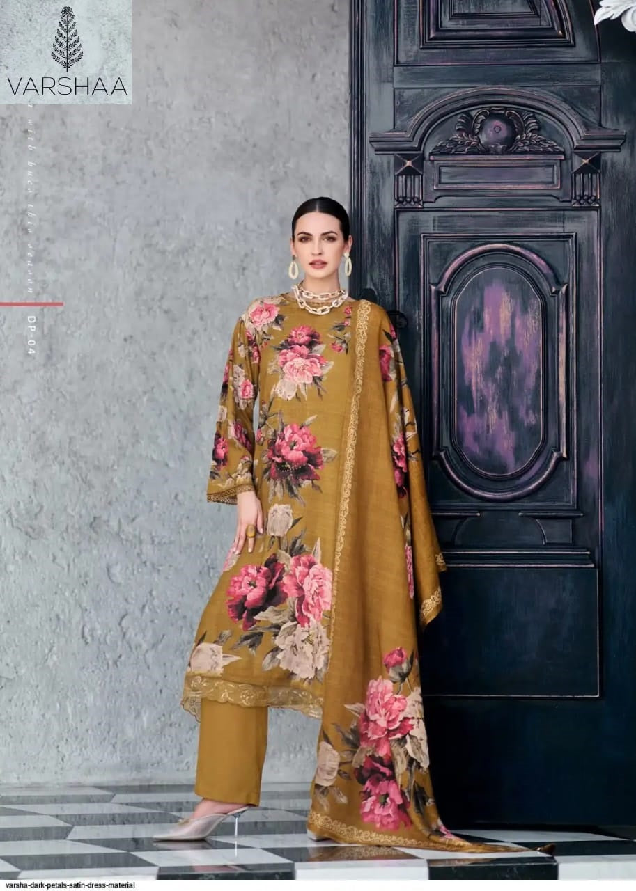 New Dark Petals Varshaa Viscose Pashmina Suits Supplier Gujarat