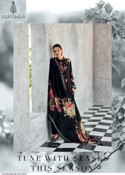 New Dark Petals Varshaa Viscose Pashmina Suits Supplier Gujarat