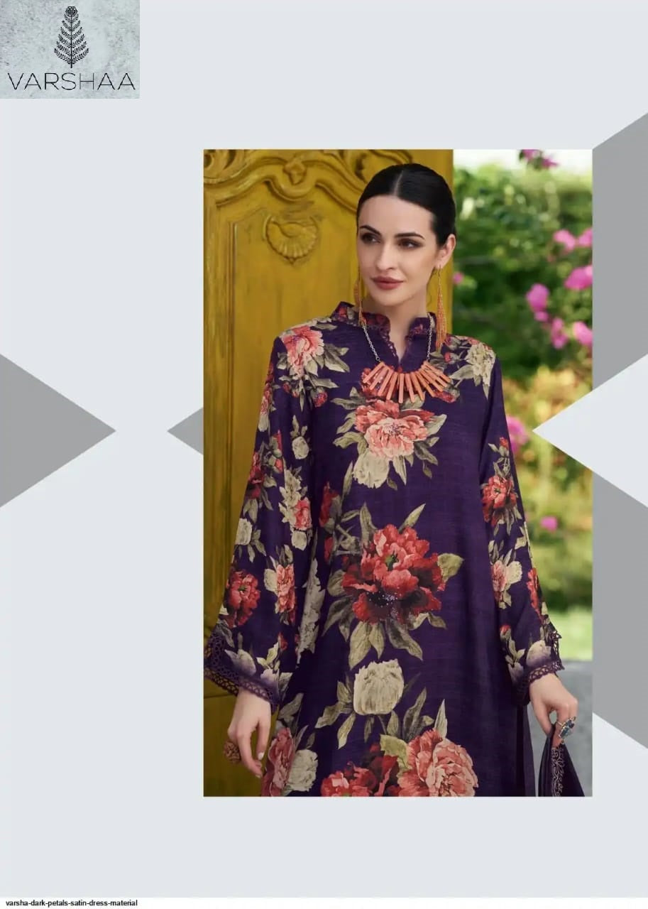 New Dark Petals Varshaa Viscose Pashmina Suits Supplier Gujarat
