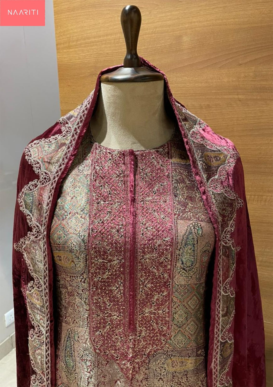 New Delsa Naariti Silk Velvet Suits Wholesale