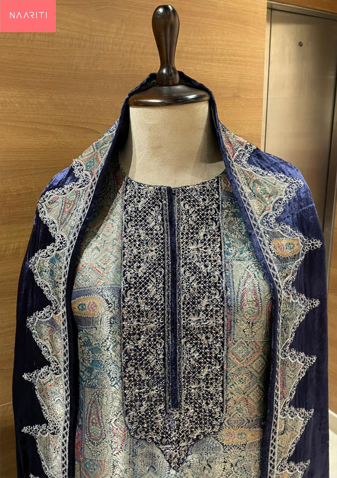 New Delsa Naariti Silk Velvet Suits Wholesale