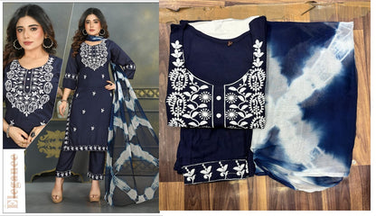 New Design 1307 Salas Rayon Readymade Pant Style Suits Supplier