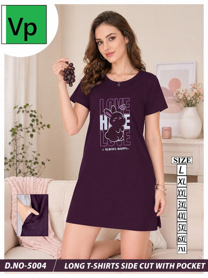 New Design 5004 Vp Hosiery Women Long Tshirt Exporter Ahmedabad