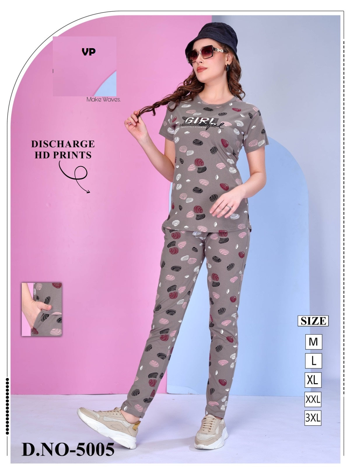 New Design 5005 Vp Pyjama Night Suits Wholesaler Ahmedabad