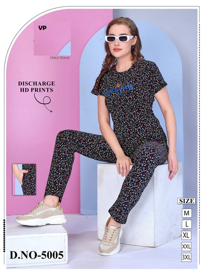 New Design 5005 Vp Pyjama Night Suits Wholesaler Ahmedabad