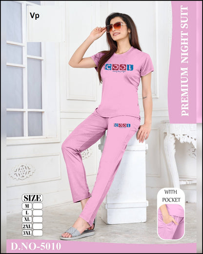 New Design 5010 Vp Tencil Pyjama Night Suits Wholesale Rate