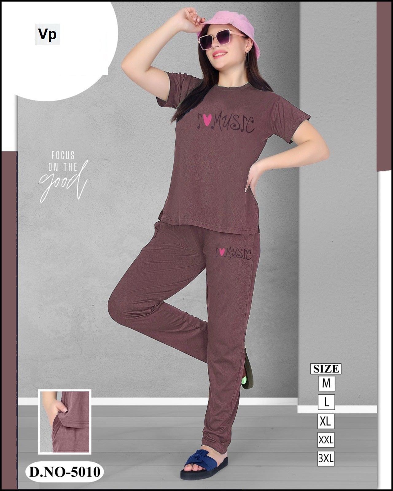 New Design 5010 Vp Tencil Pyjama Night Suits Wholesale Rate