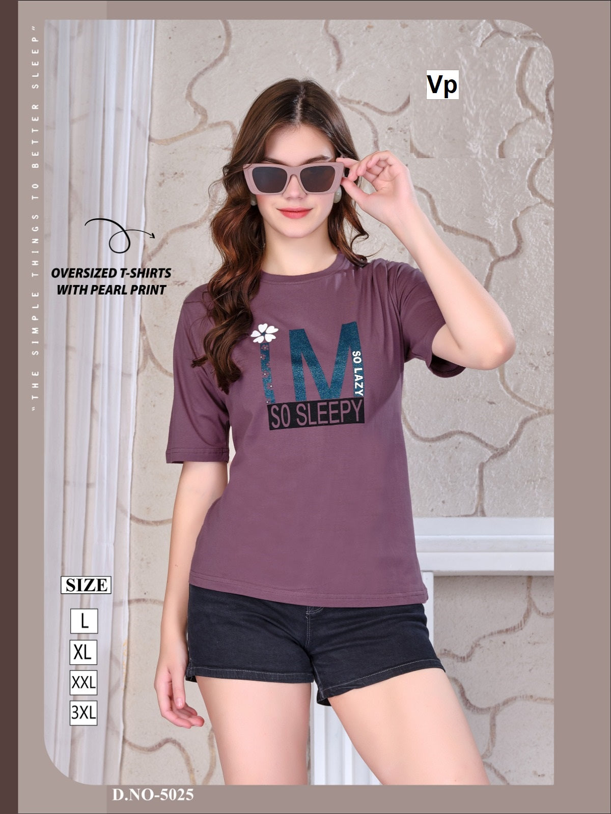New Design 5025 Vp Hosiery Women Oversized Tshirt Manufacturer Ahmedabad