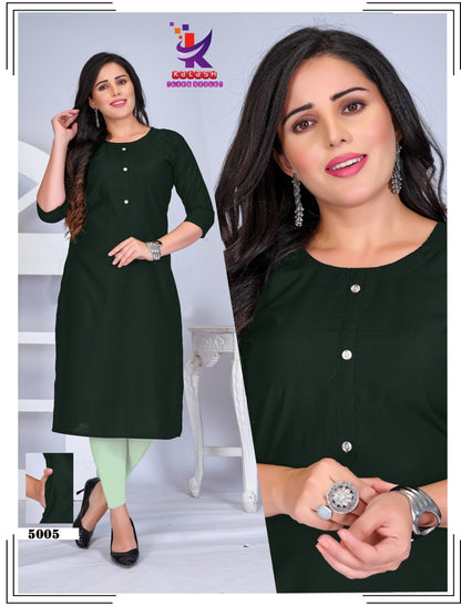 New Edition 2 Mlm Kalash Lifestyle Gadwal Kurti With Pocket Wholesale Price
