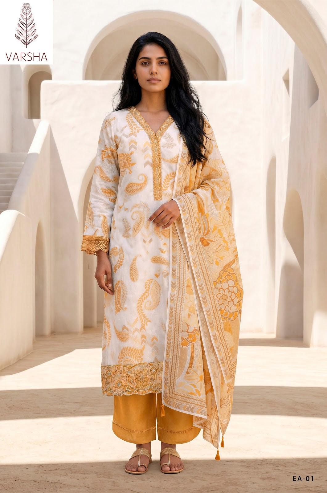 New Estella Varshaa Cotton Pant Style Suits Supplier Gujarat