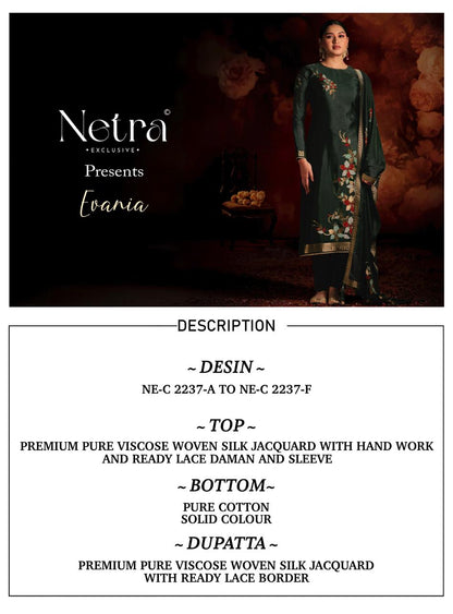 New Evania Netra Woven Silk Pant Style Suits Wholesaler India