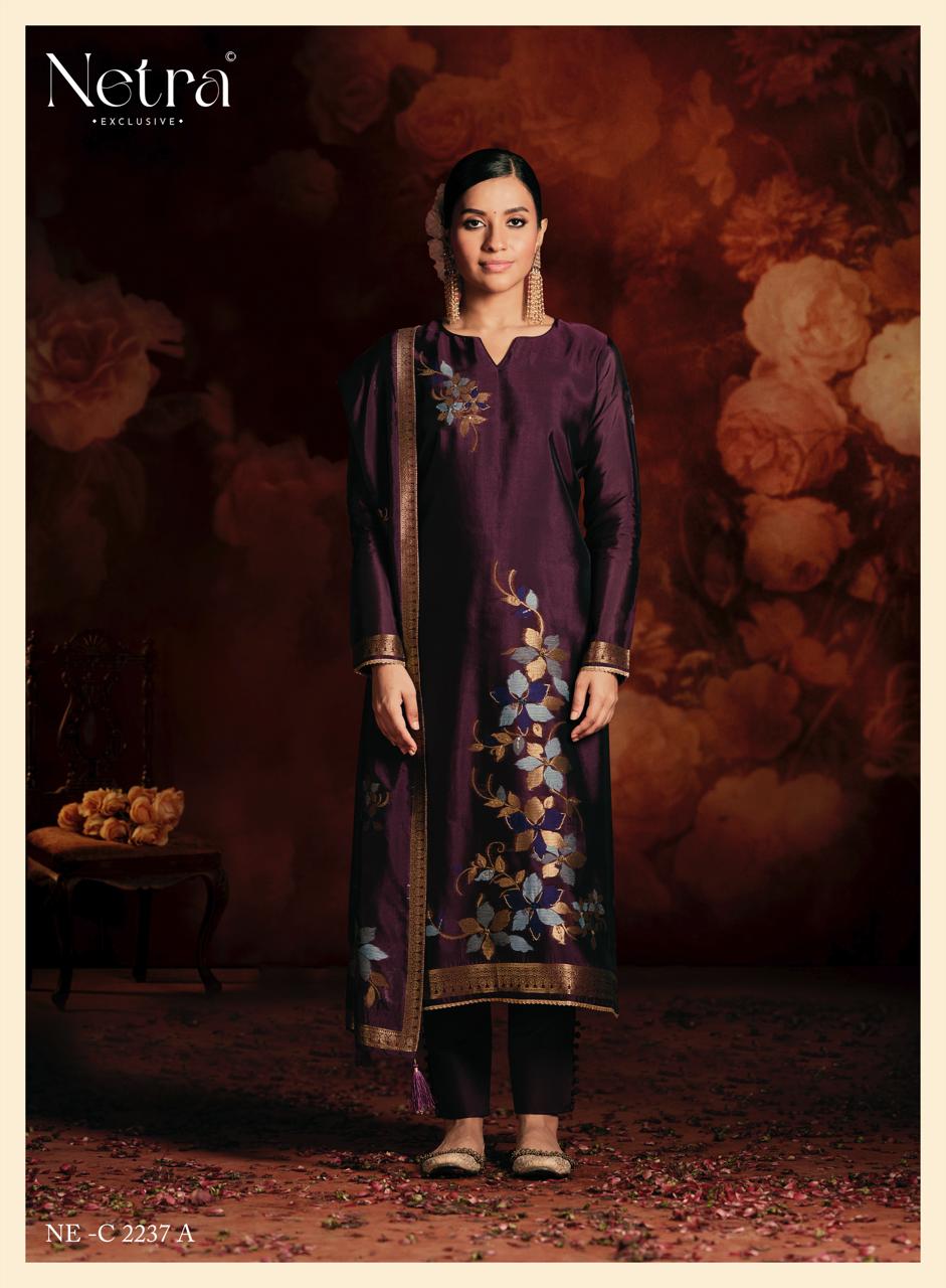 New Evania Netra Woven Silk Pant Style Suits Wholesaler India