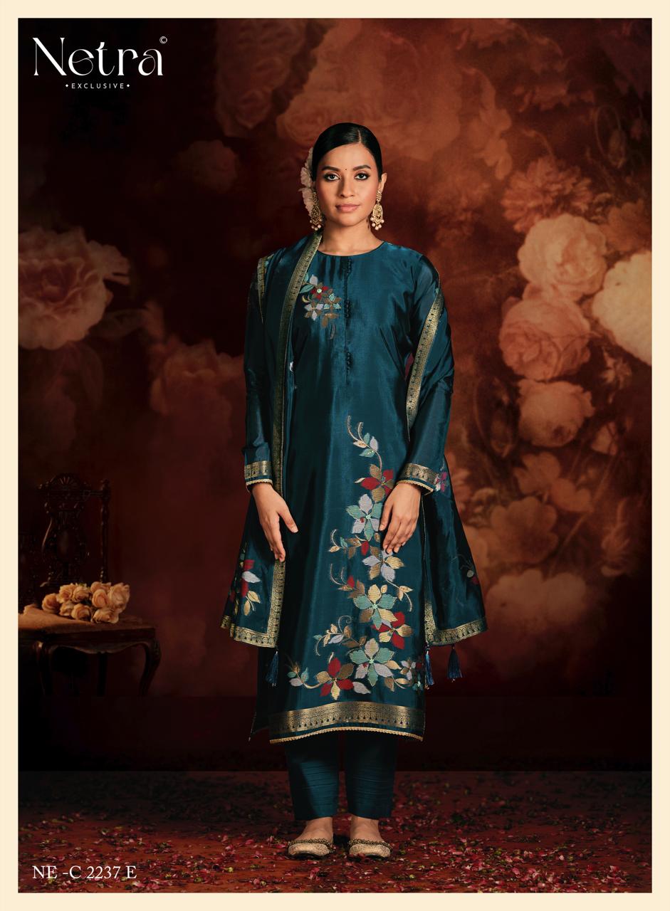 New Evania Netra Woven Silk Pant Style Suits Wholesaler India