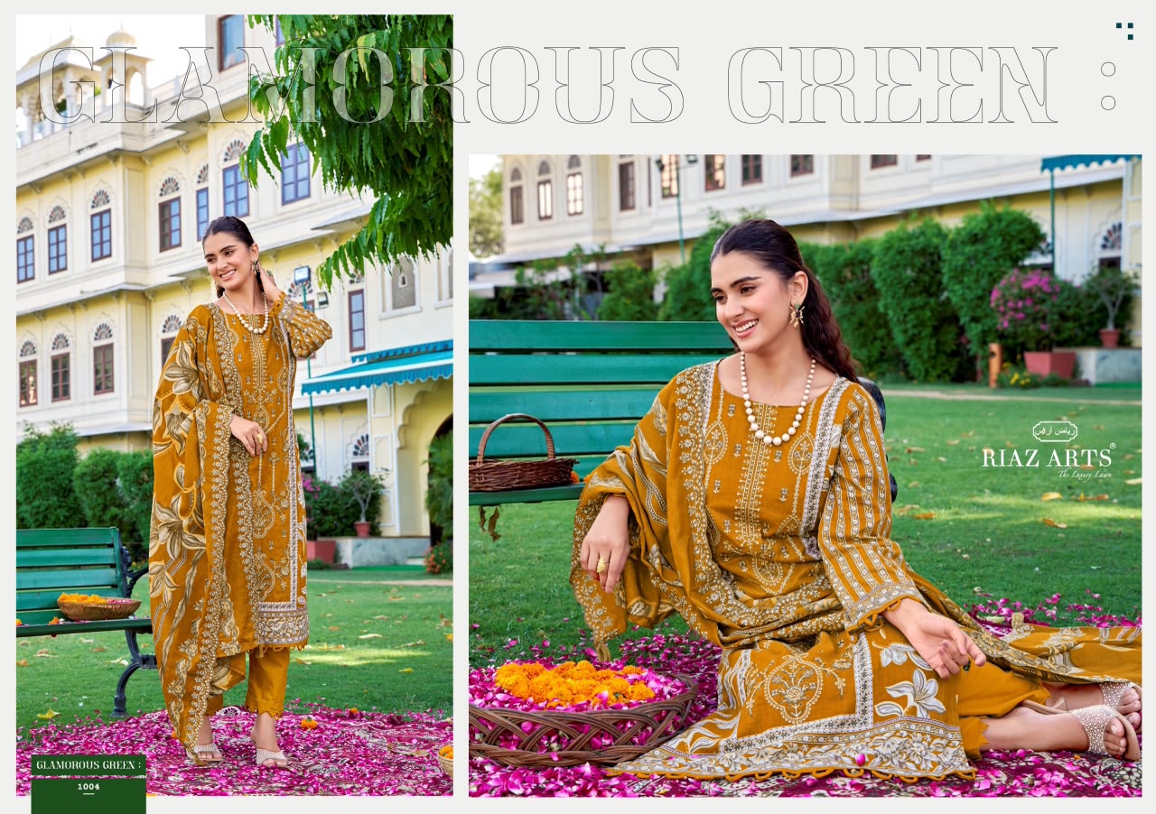 New Farmaish Vol 2 Riaz Art Lawn Cotton Karachi Salwar Suits Exporter Gujarat