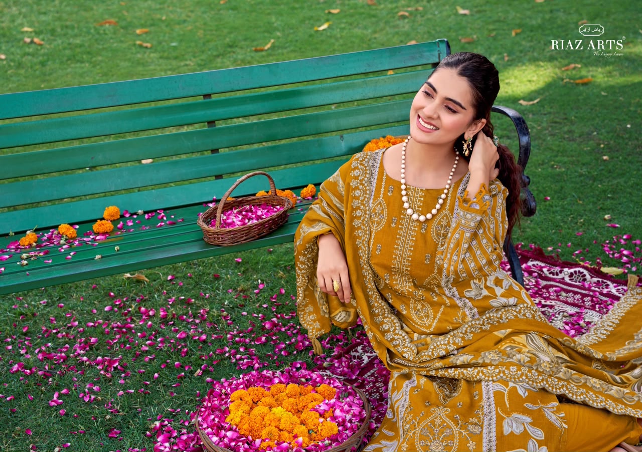 New Farmaish Vol 2 Riaz Art Lawn Cotton Karachi Salwar Suits Exporter Gujarat