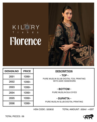 New Florence Kilory Muslin Slub Pant Style Suits Manufacturer