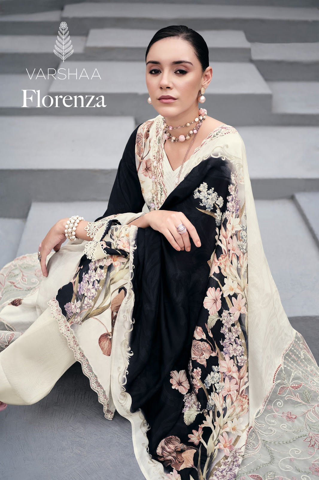 New Florenza Varshaa Viscose Muslin Pant Style Suits Supplier India