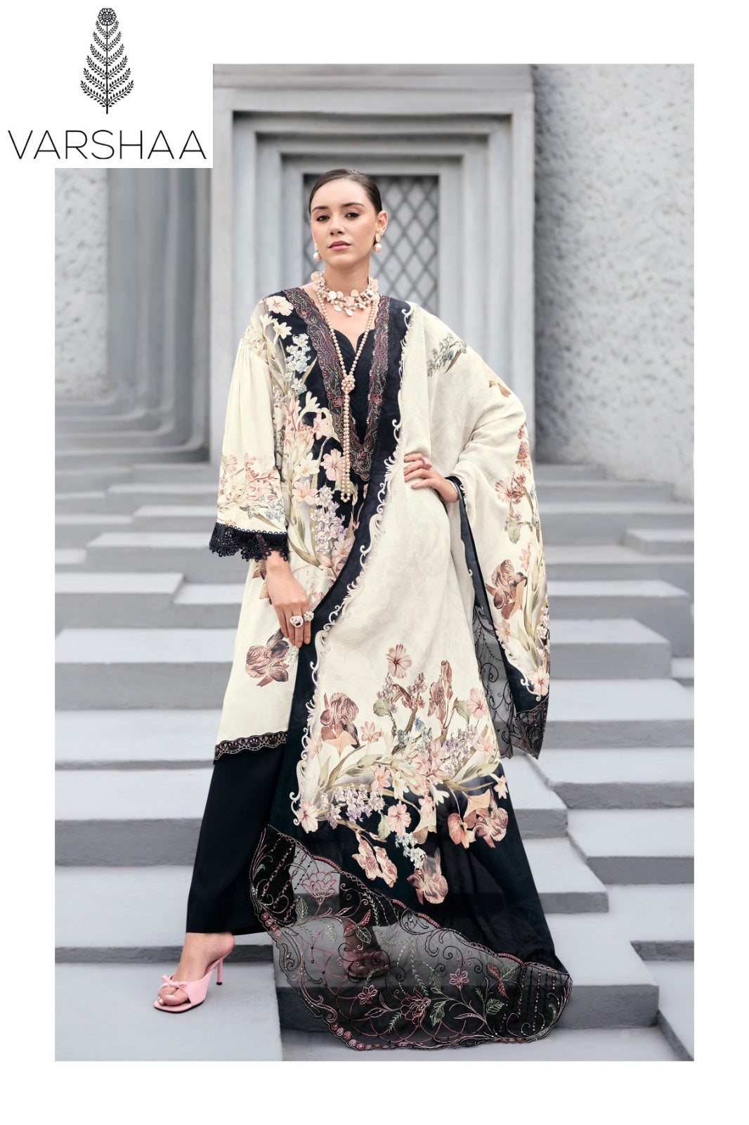 New Florenza Varshaa Viscose Muslin Pant Style Suits Supplier India