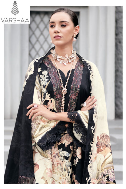 New Florenza Varshaa Viscose Muslin Pant Style Suits Supplier India
