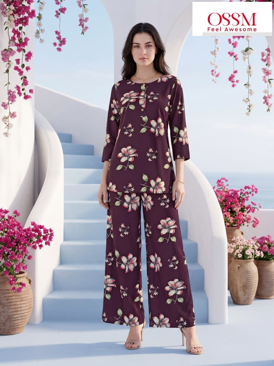 New Glamour Vol 2 Ossm Rayon 22Kg Co Ord Set Supplier