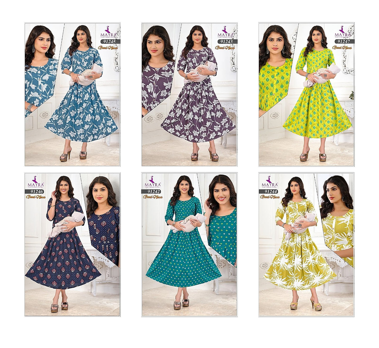New Good News Mayra Reyon Feeding Kurtis Manufacturer India
