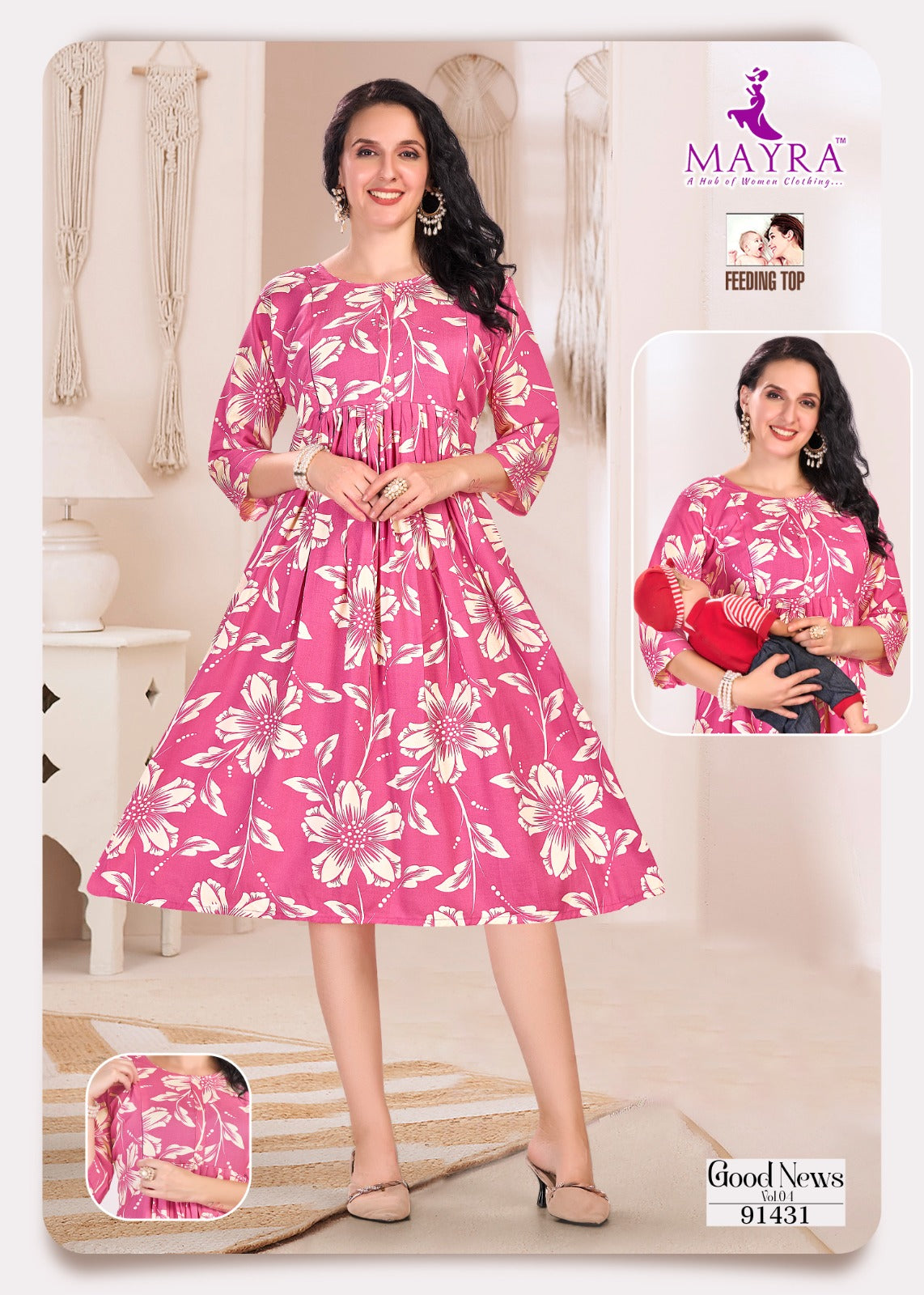 New Good News Vol 4 Mayra Reyon Feeding Kurtis Manufacturer