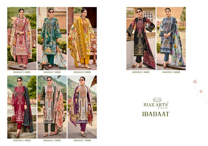 New Ibadaat Riaz Art Lawn Karachi Salwar Suits Manufacturer