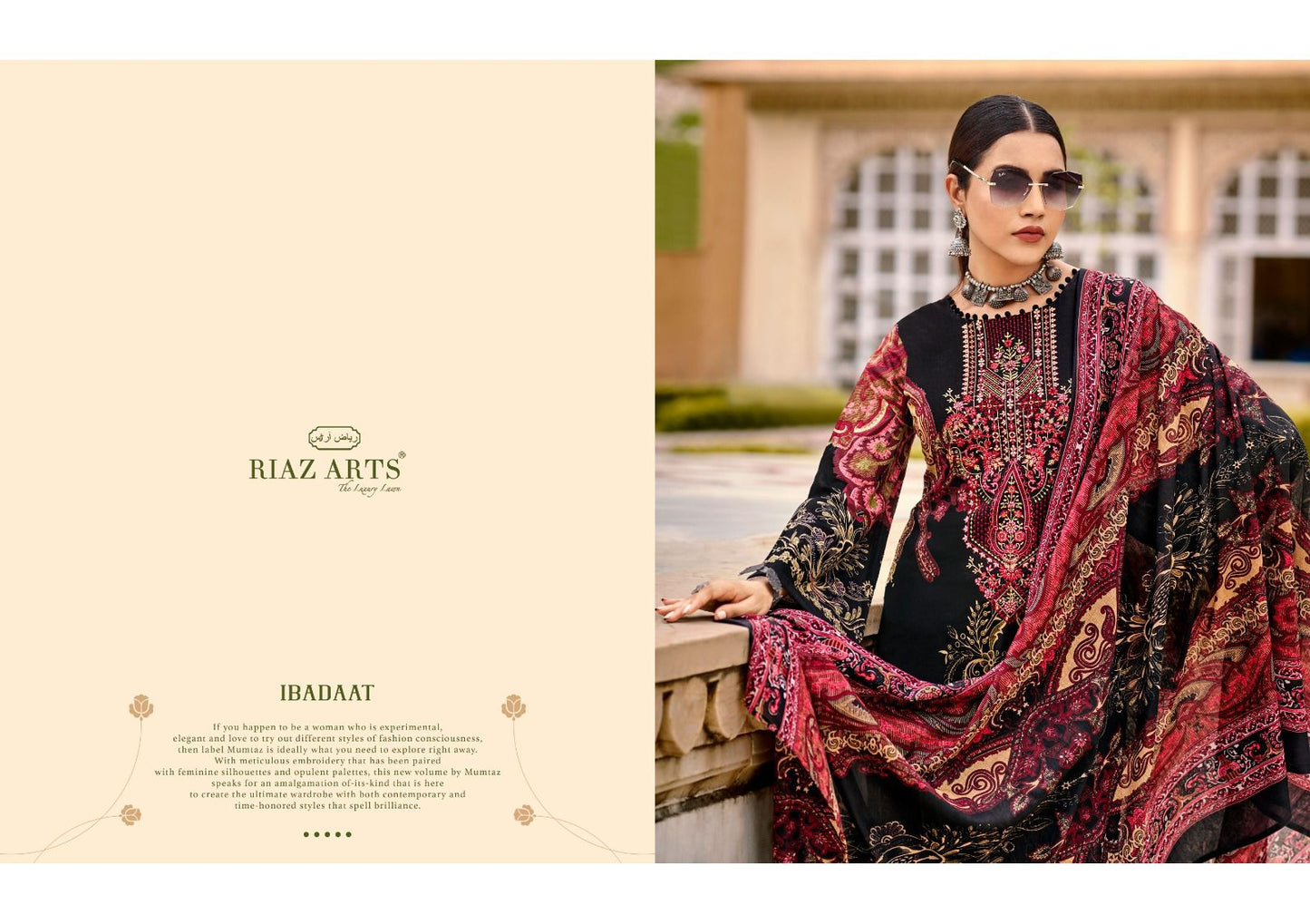 New Ibadaat Riaz Art Lawn Karachi Salwar Suits Manufacturer