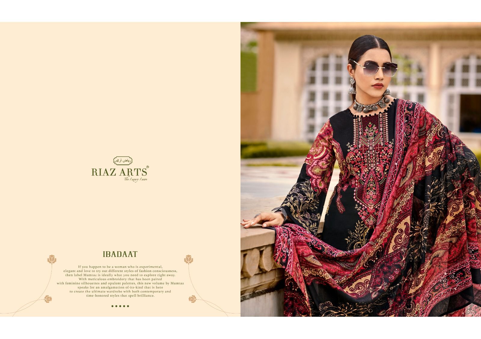 New Ibadaat Riaz Art Lawn Karachi Salwar Suits Manufacturer