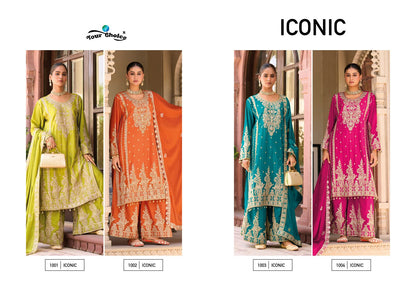 New Iconic Your Choice Chinon Pakistani Readymade Suits Wholesale Price