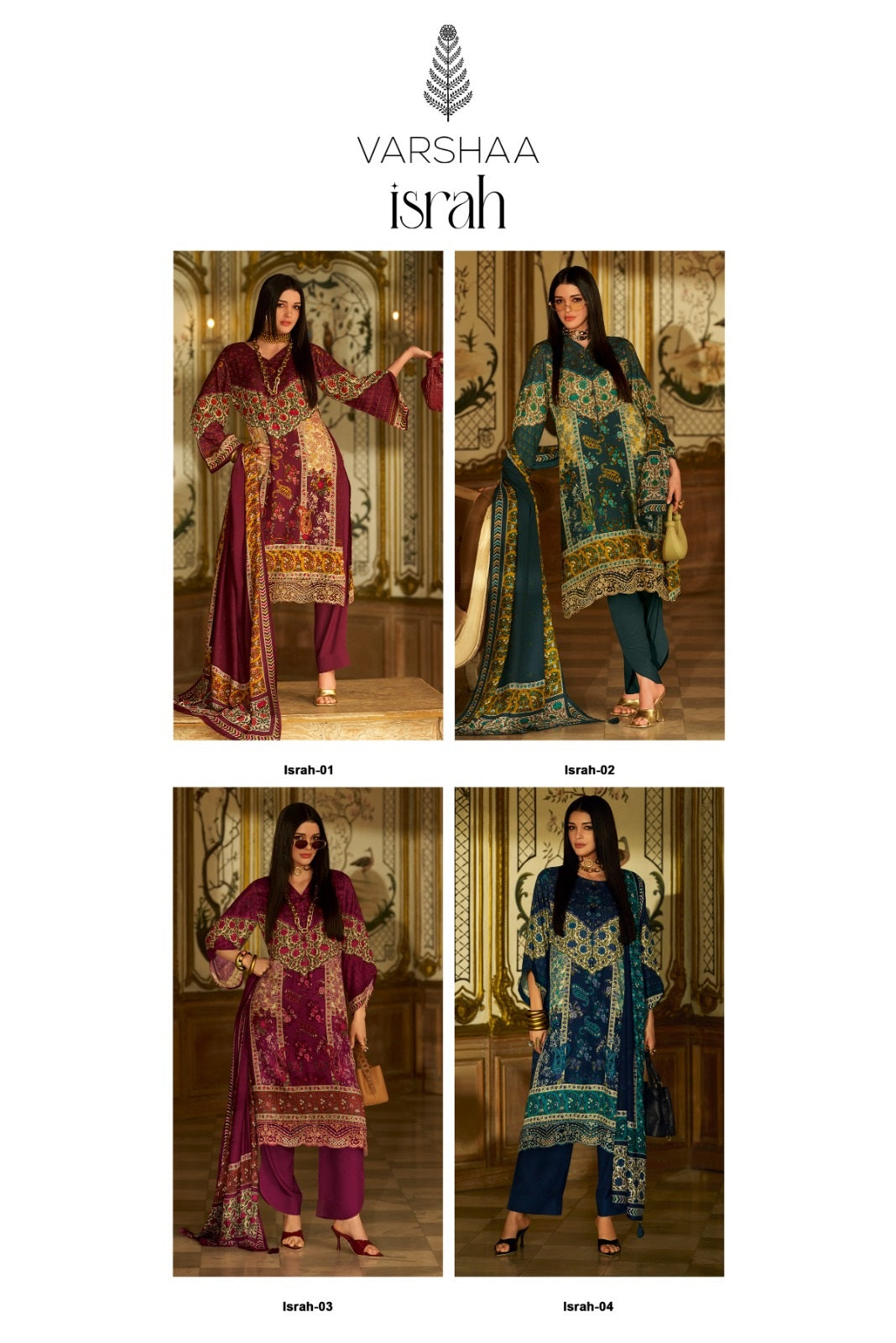 New Israh Varshaa Cotton Pant Style Suits Supplier Gujarat