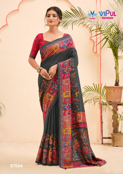 New Ivory Silk Vipul Soft Silk Sarees Exporter India